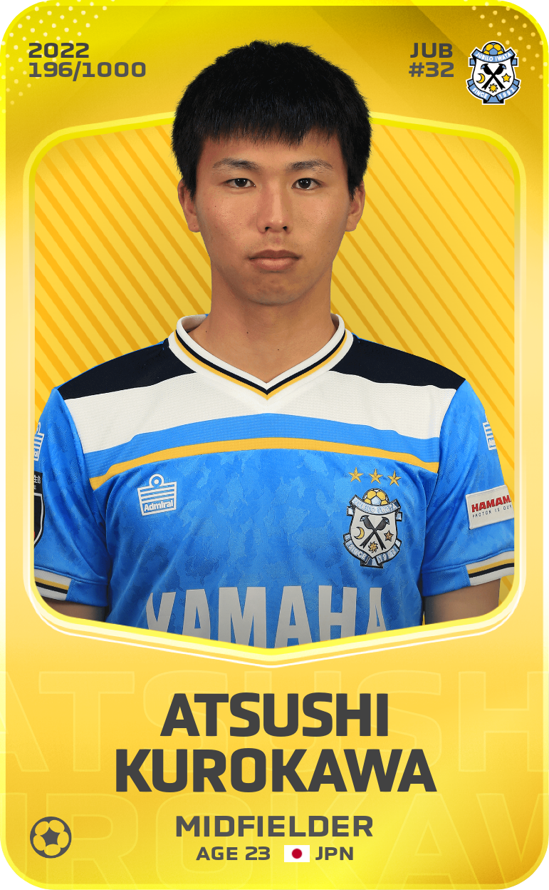 Sorare - Sorare Official - Atsushi Kurokawa 2022-23 • Limited 196/1000 - NFT # 35537090838089170567663593197575901438312856759126294789172332193057907732588