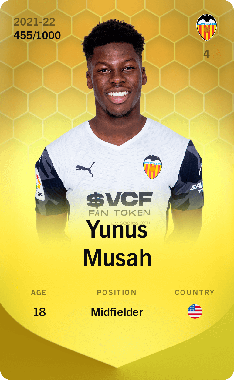 Yunus Musah 2021-22 • Limited 455/1000