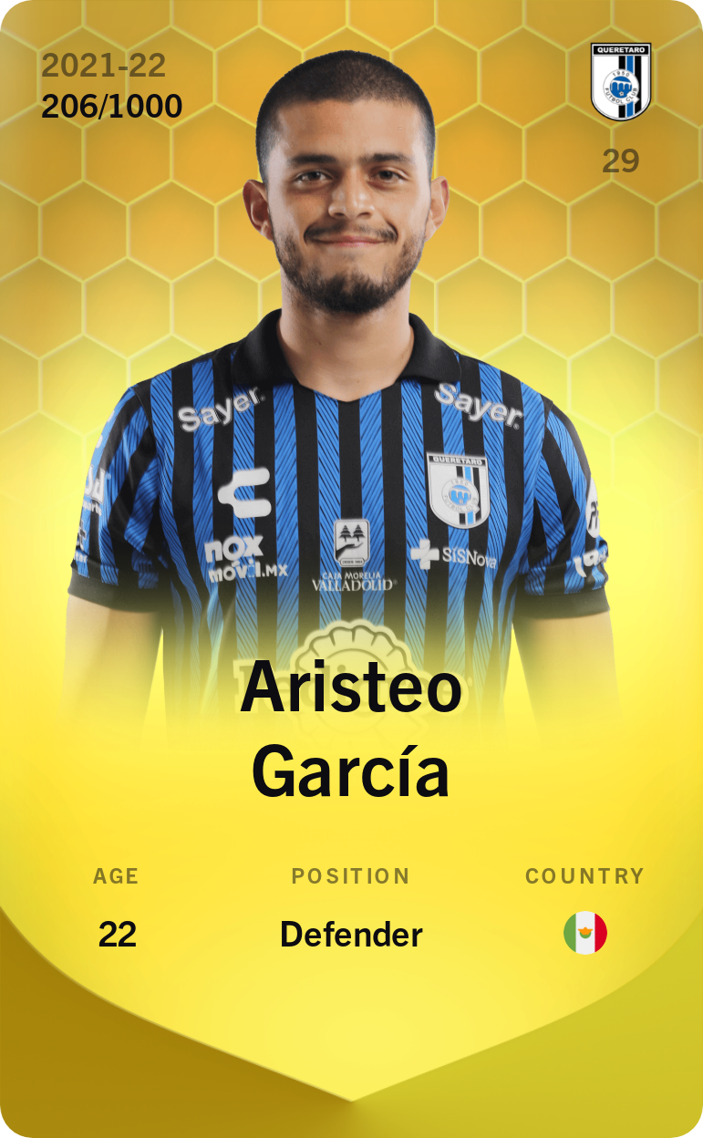 Sorare - Sorare Official - Aristeo García 2021-22 • Limited 206/1000 - NFT # 106096603094533923390311631229706331744340858409261426284164987274633391247872