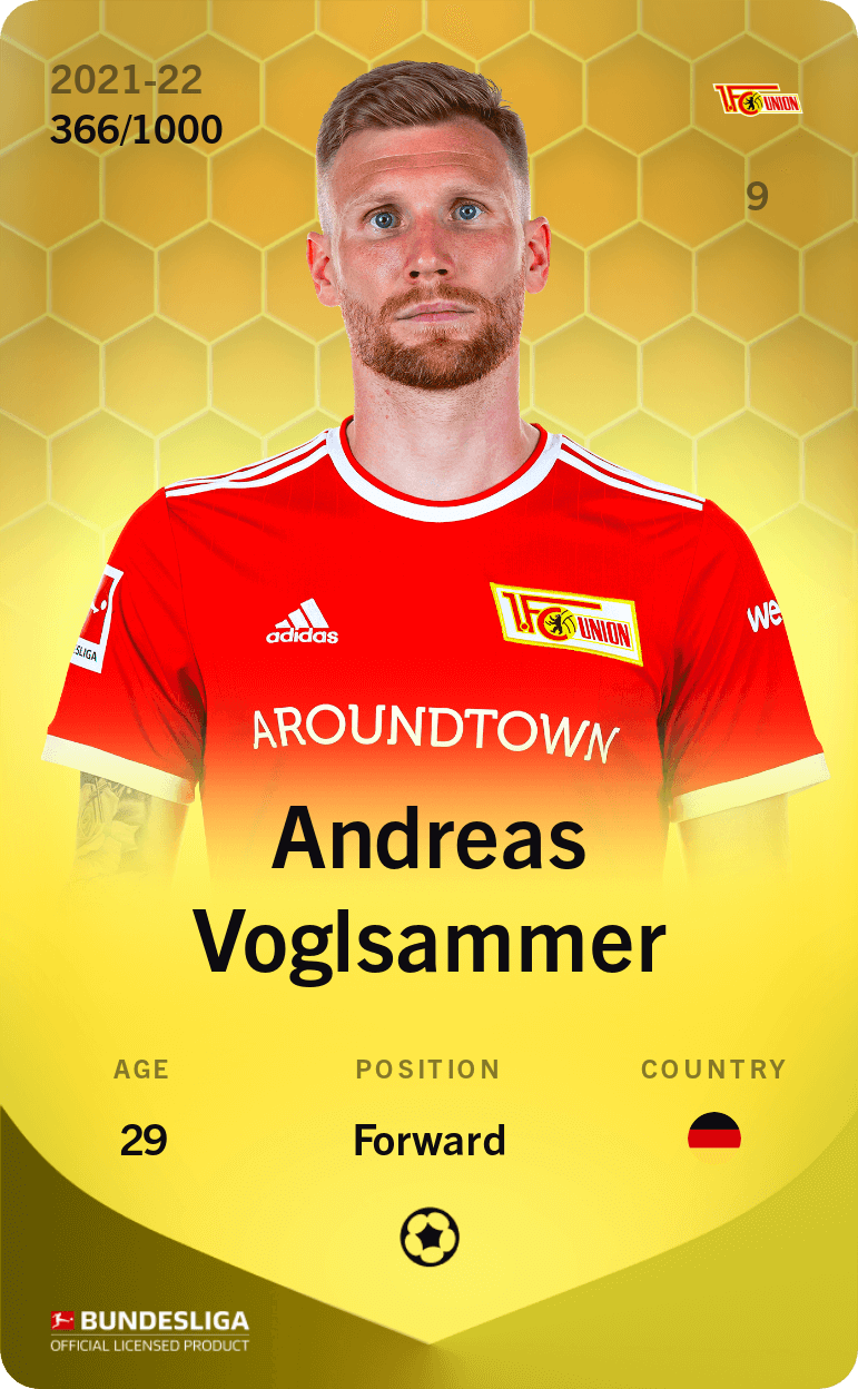 Andreas Voglsammer 2021-22 • Limited 366/1000