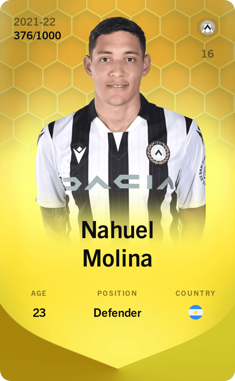 Nahuel Molina 2021-22 • Limited 376/1000