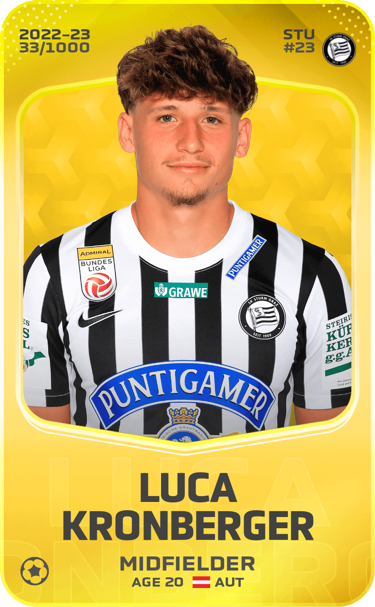Luca Kronberger 2022-23 • Limited 33/1000