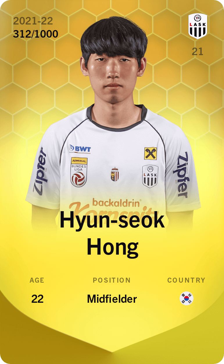 Hyun-seok Hong 2021-22 • Limited 312/1000