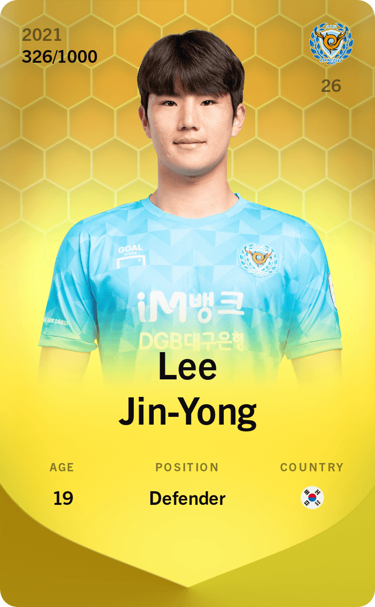 Lee Jin-Yong 2021-22 • Limited 326/1000