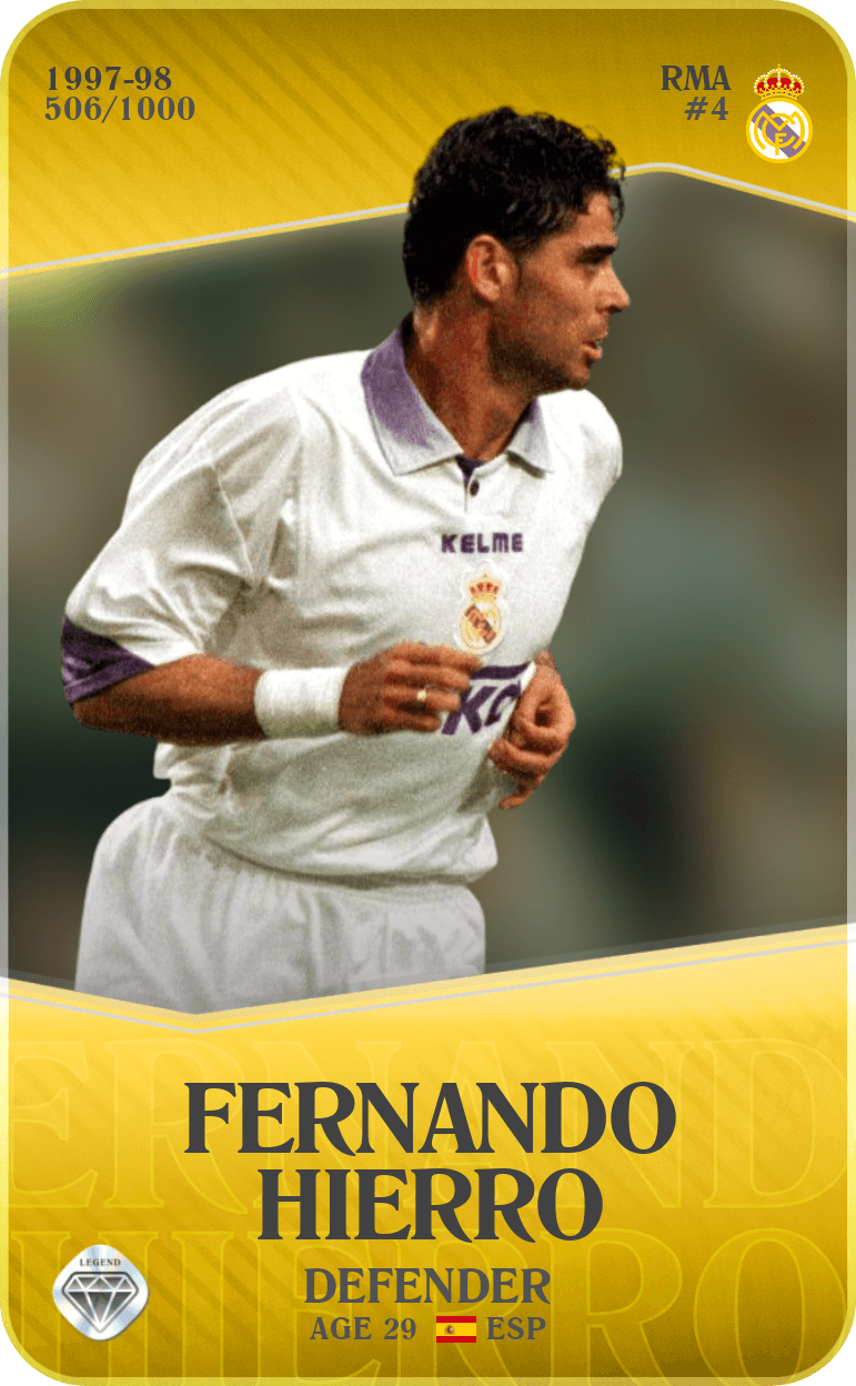Fernando Hierro 1997-98 • Limited 506/1000