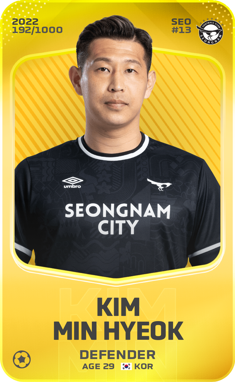 Kim Min Hyeok 2022-23 • Limited 192/1000