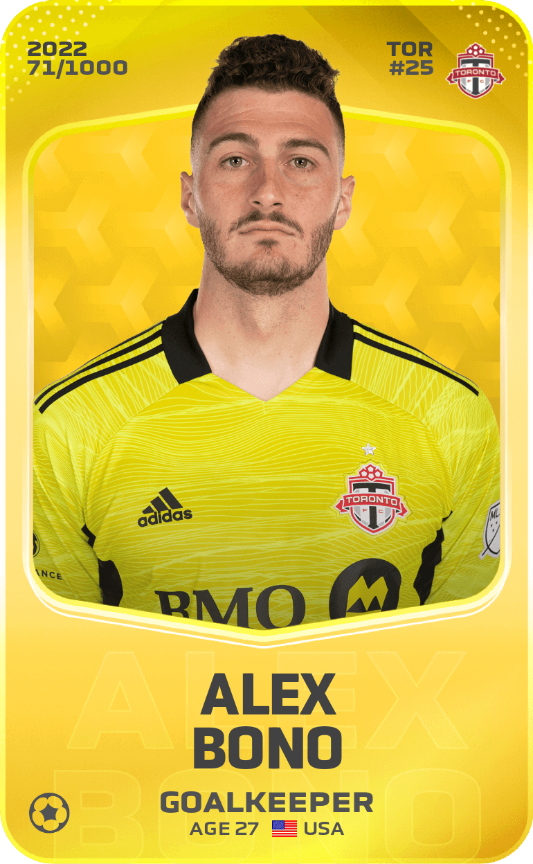Alex Bono 2022-23 • Limited 71/1000