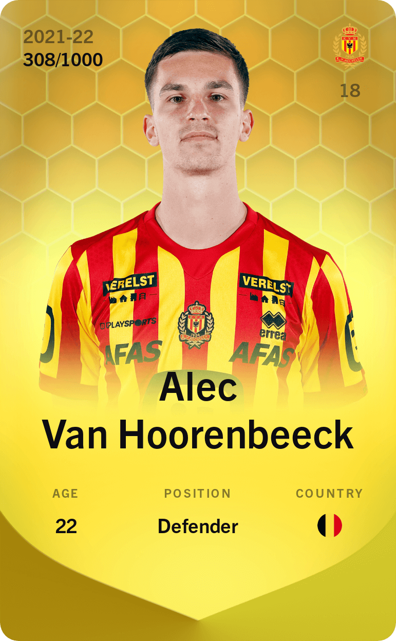 Alec Van Hoorenbeeck 2021-22 • Limited 308/1000