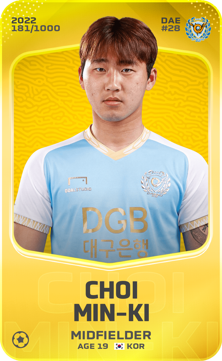 Choi Min-Ki 2022-23 • Limited 181/1000