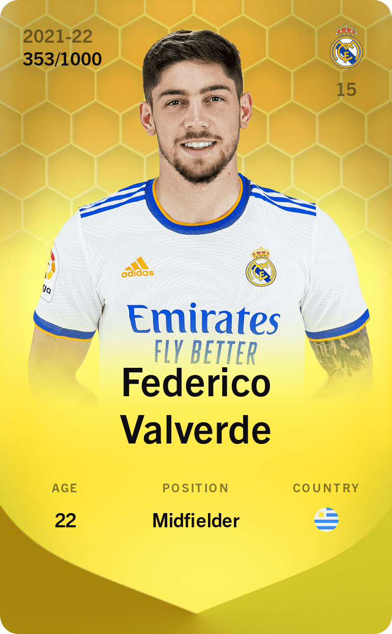 Federico Valverde 2021-22 • Limited 353/1000