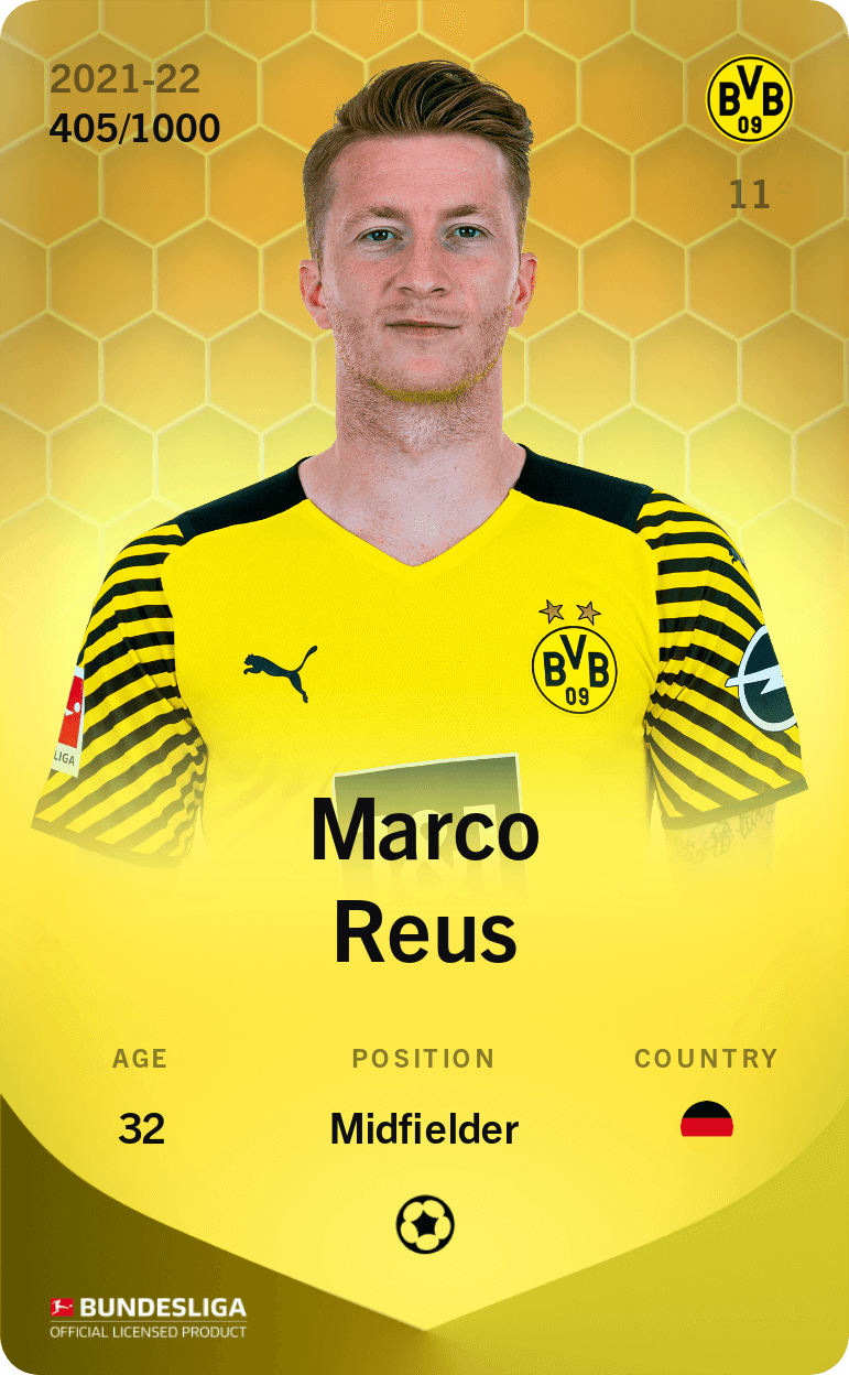 Marco Reus 2021-22 • Limited 405/1000