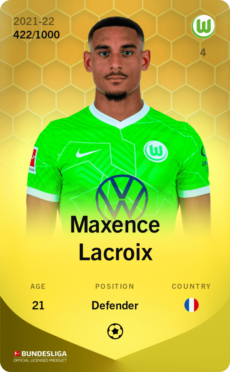 Maxence Lacroix 2021-22 • Limited 422/1000