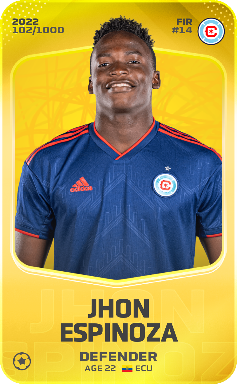 Sorare - Sorare Official - Jhon Espinoza 2022-23 • Limited 102/1000 - NFT # 88298780088097667910225895770234320768113229387034896323779917002127180839683