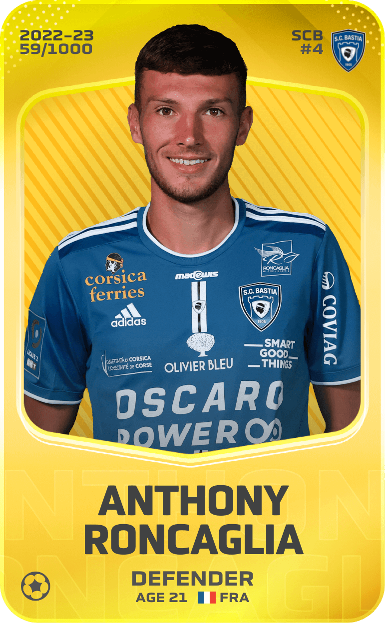 Anthony Roncaglia 2022-23 • Limited 59/1000