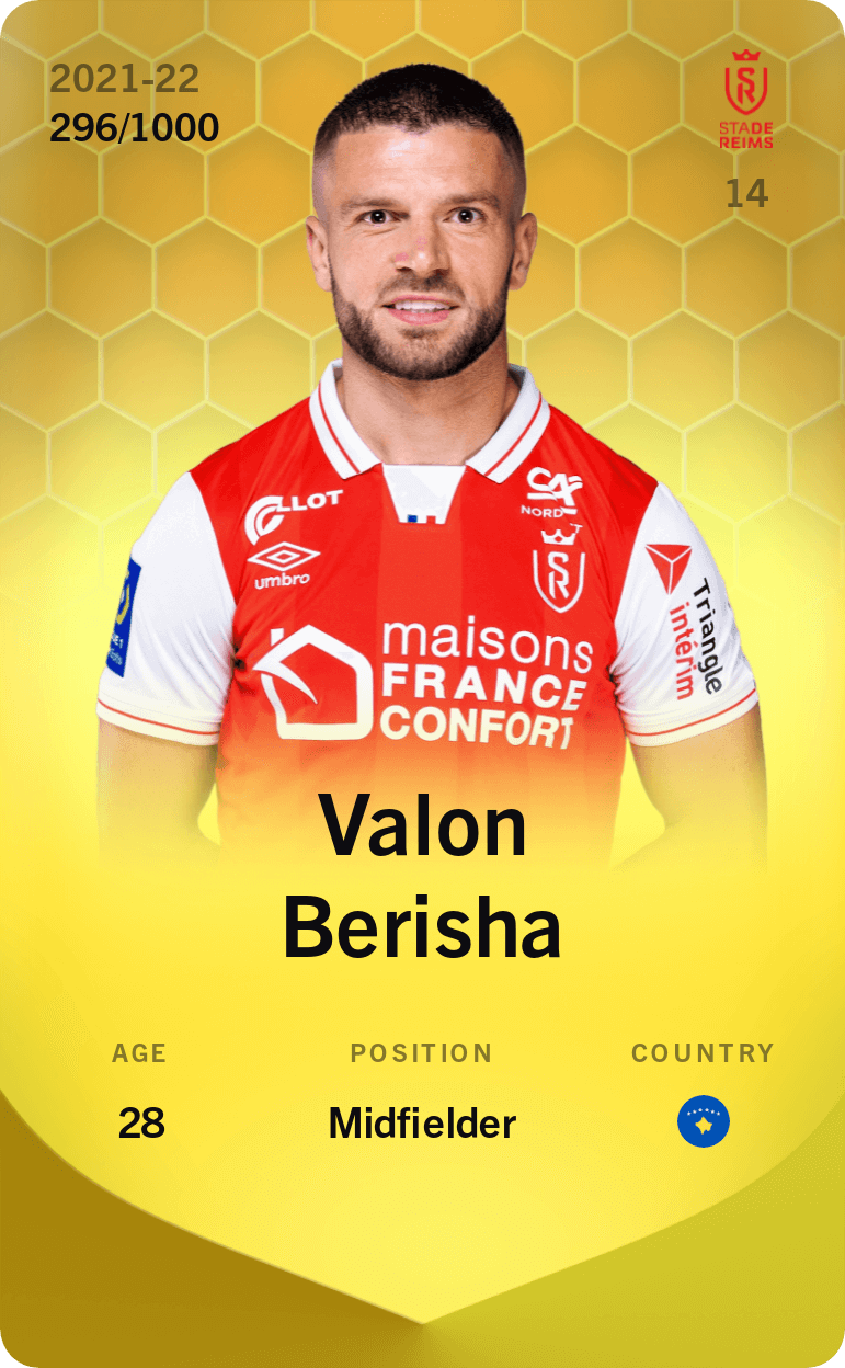 Valon Berisha 2021-22 • Limited 296/1000