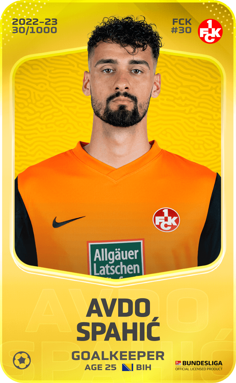 Avdo Spahić 2022-23 • Limited 30/1000