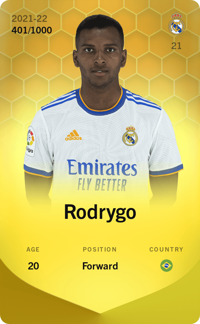 Rodrygo 2021-22 • Limited 401/1000