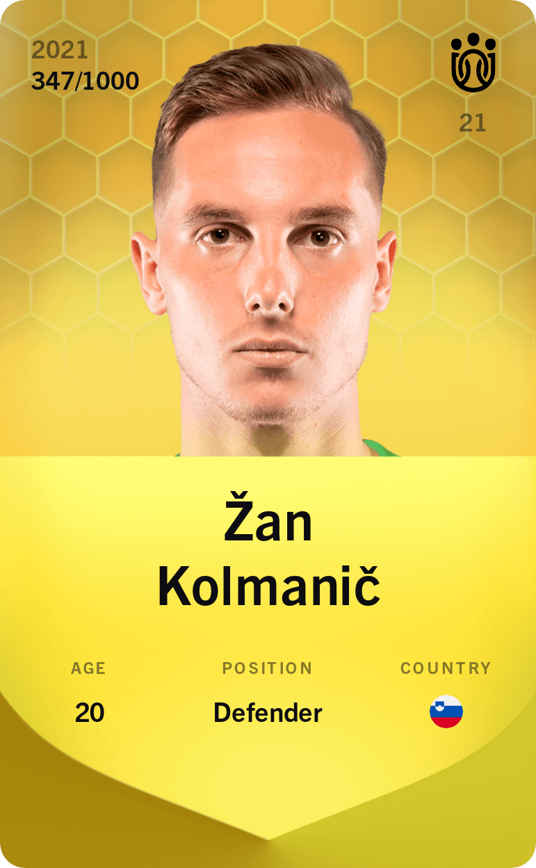 Žan Kolmanič 2021-22 • Limited 347/1000