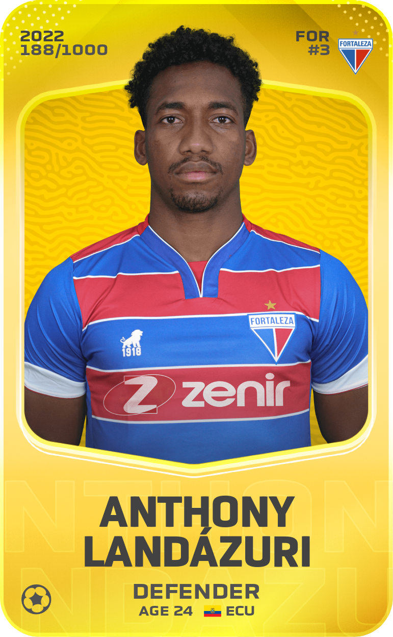 Sorare - Sorare Official - Anthony Landázuri 2022-23 • Limited 188/1000 - NFT # 62191861717146461659755710557156275685556228029926727725368218350688710190966