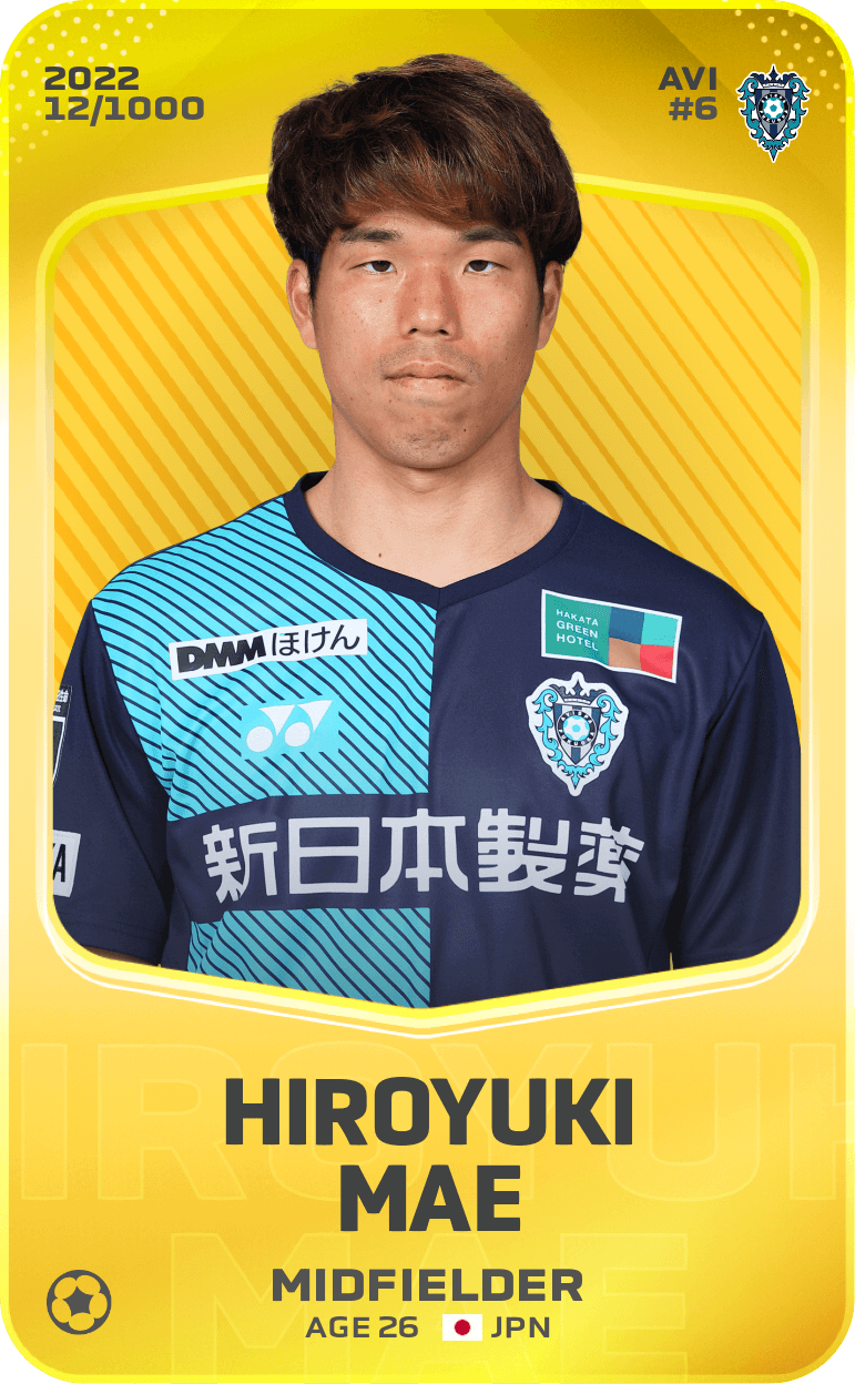 Hiroyuki Mae 2022-23 • Limited 12/1000