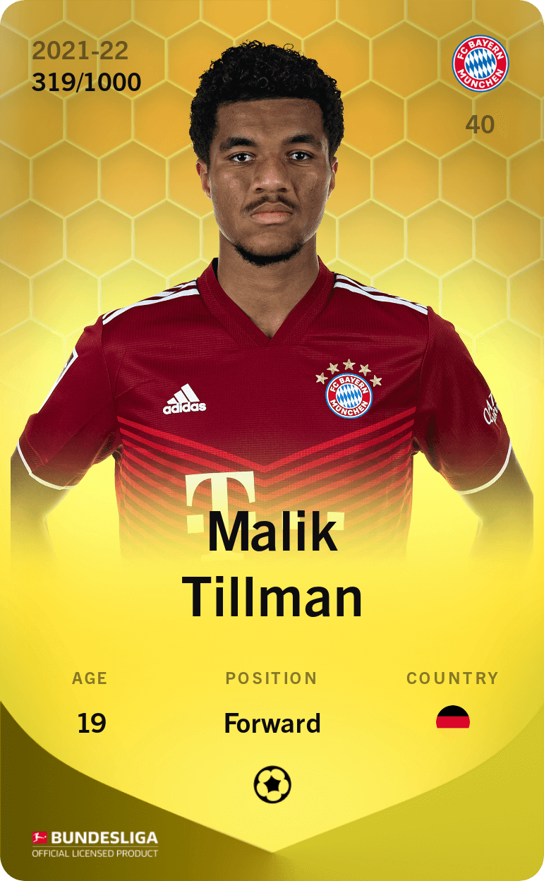 Malik Tillman 2021-22 • Limited 319/1000