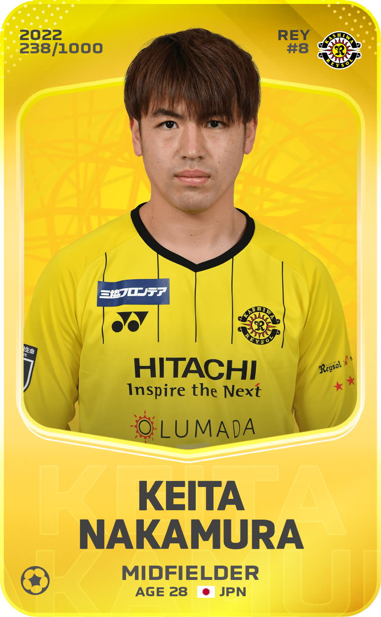 Sorare - Sorare Official - Keita Nakamura 2022-23 • Limited 238/1000 - NFT # 9733296659478493915880969684600626909805707300578635623530244469208768225938