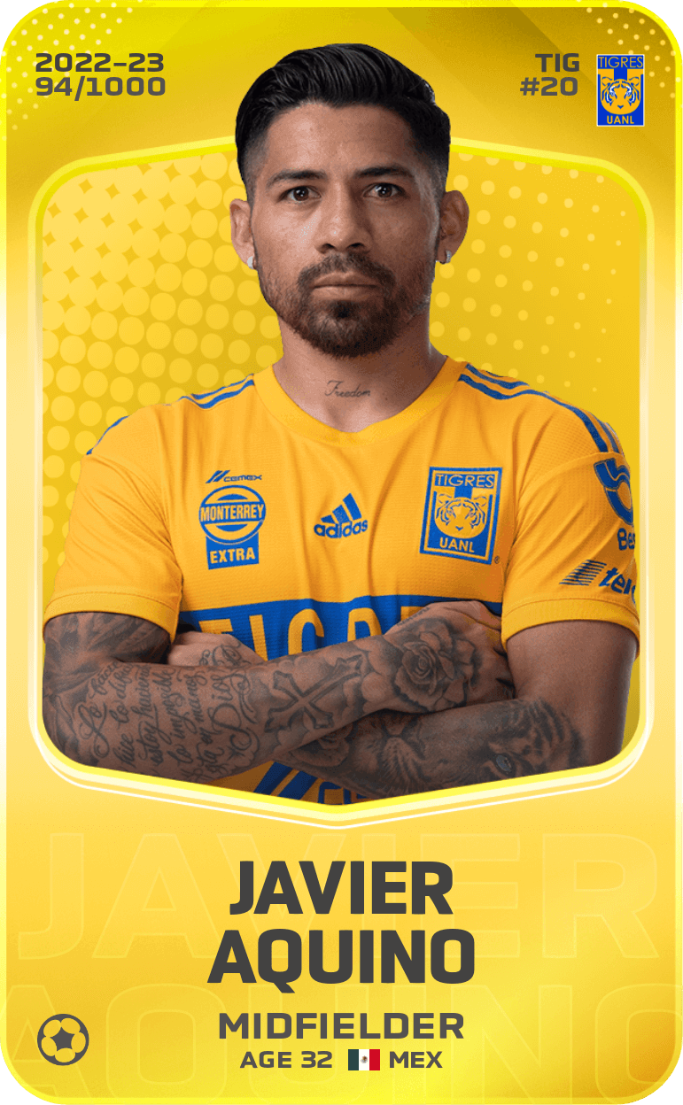 Javier Aquino 2022-23 • Limited 94/1000