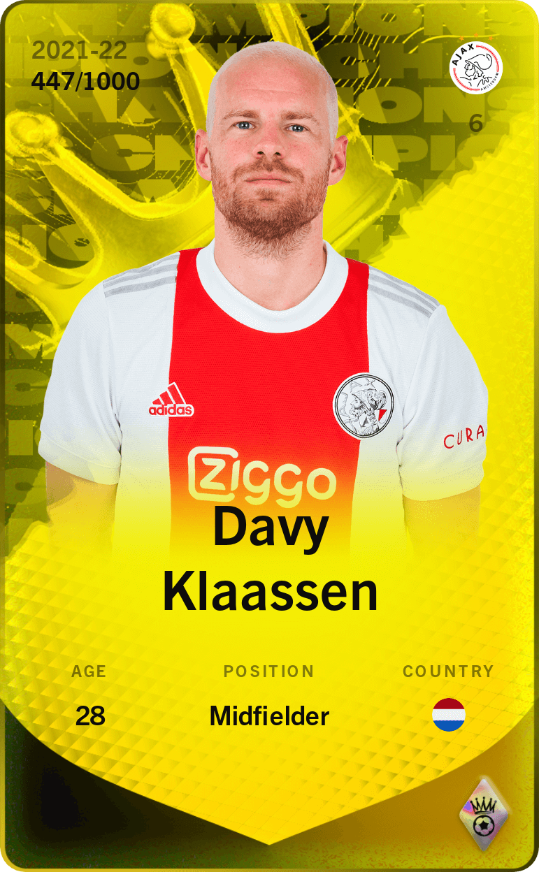 Davy Klaassen 2021-22 • Limited 447/1000