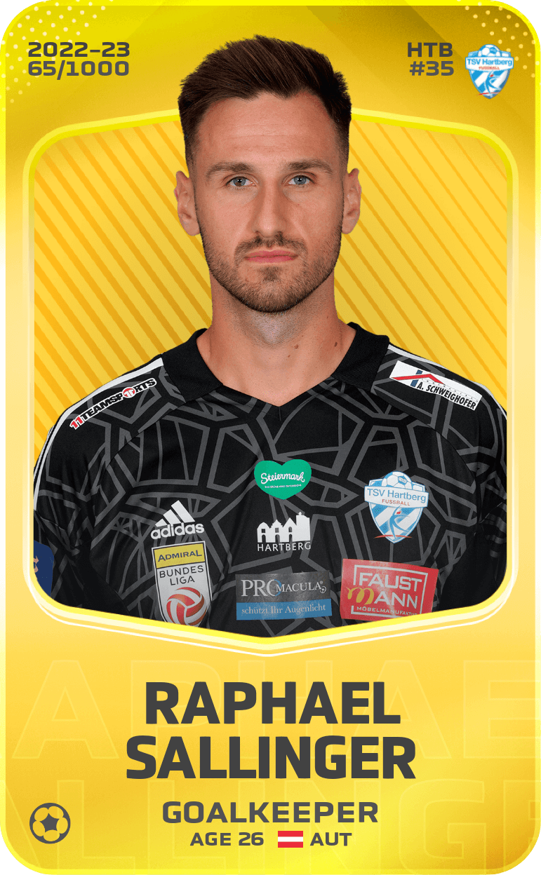 Raphael Sallinger 2022-23 • Limited 65/1000
