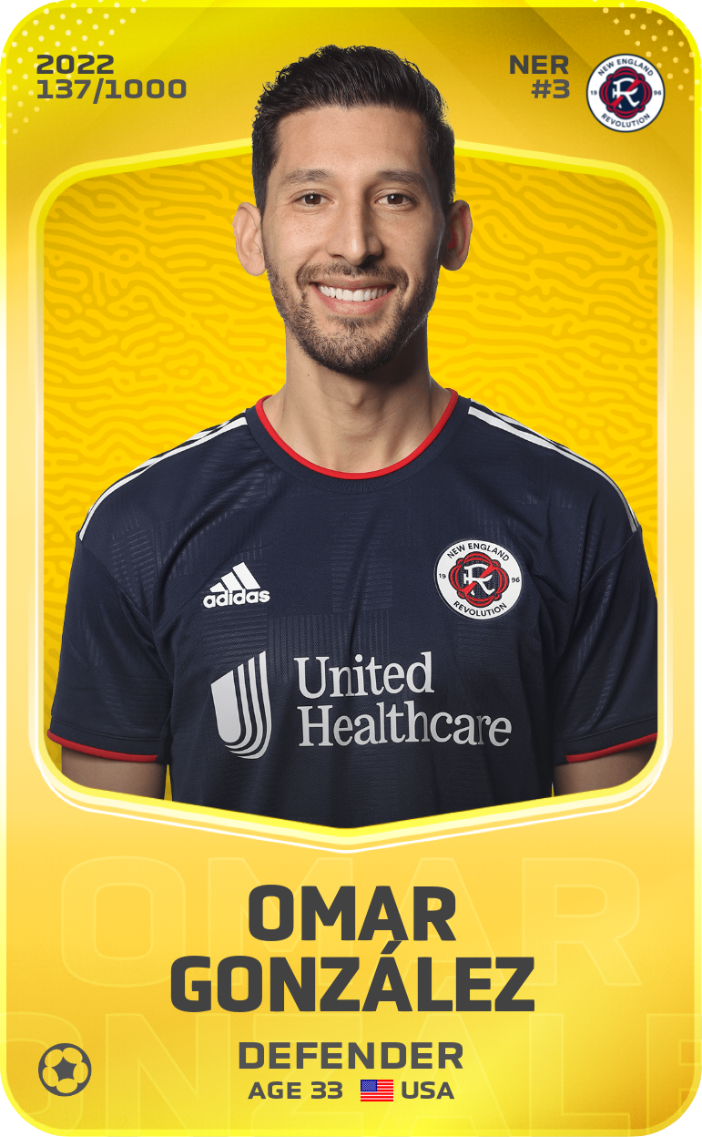 Sorare - Sorare Official - Omar González 2022-23 • Limited 137/1000 - NFT # 106020500694892995008729226377122499236014531520833187232927662823368832939821