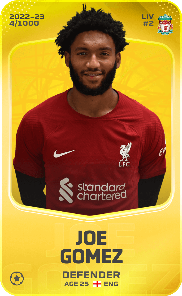 Joe Gomez 2022-23 • Limited 4/1000