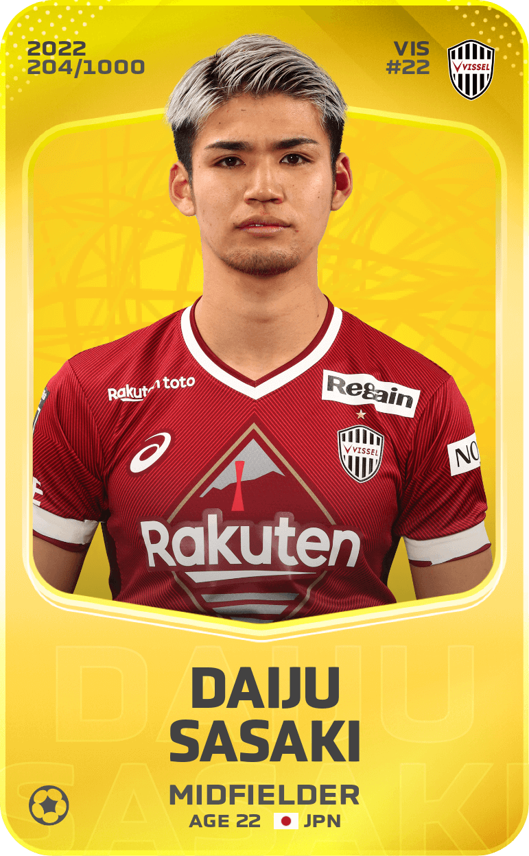 Daiju Sasaki 2022-23 • Limited 204/1000