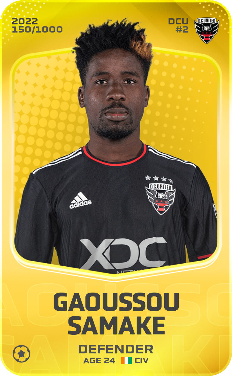 Sorare - Sorare Official - Gaoussou Samake 2022-23 • Limited 150/1000 - NFT # 15189705246931097426002526687047523582528756630159507391588595206177423928322
