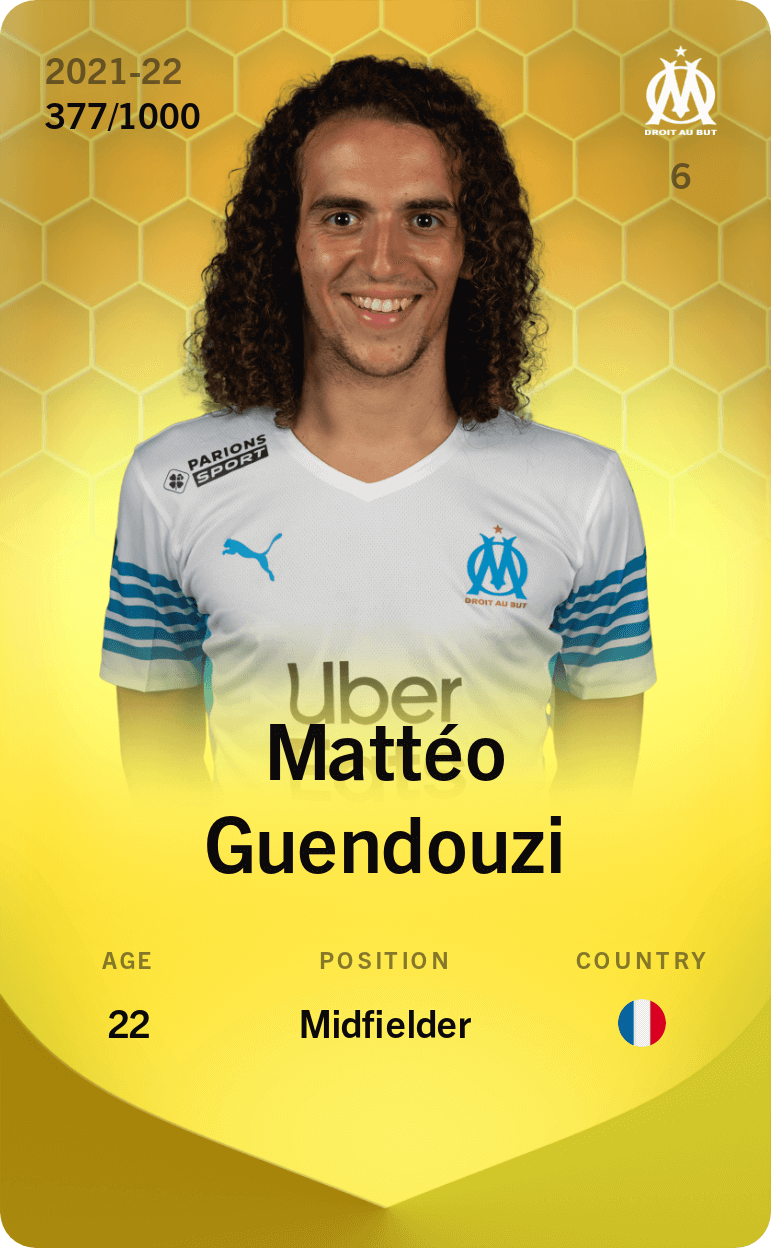 Mattéo Guendouzi 2021-22 • Limited 377/1000