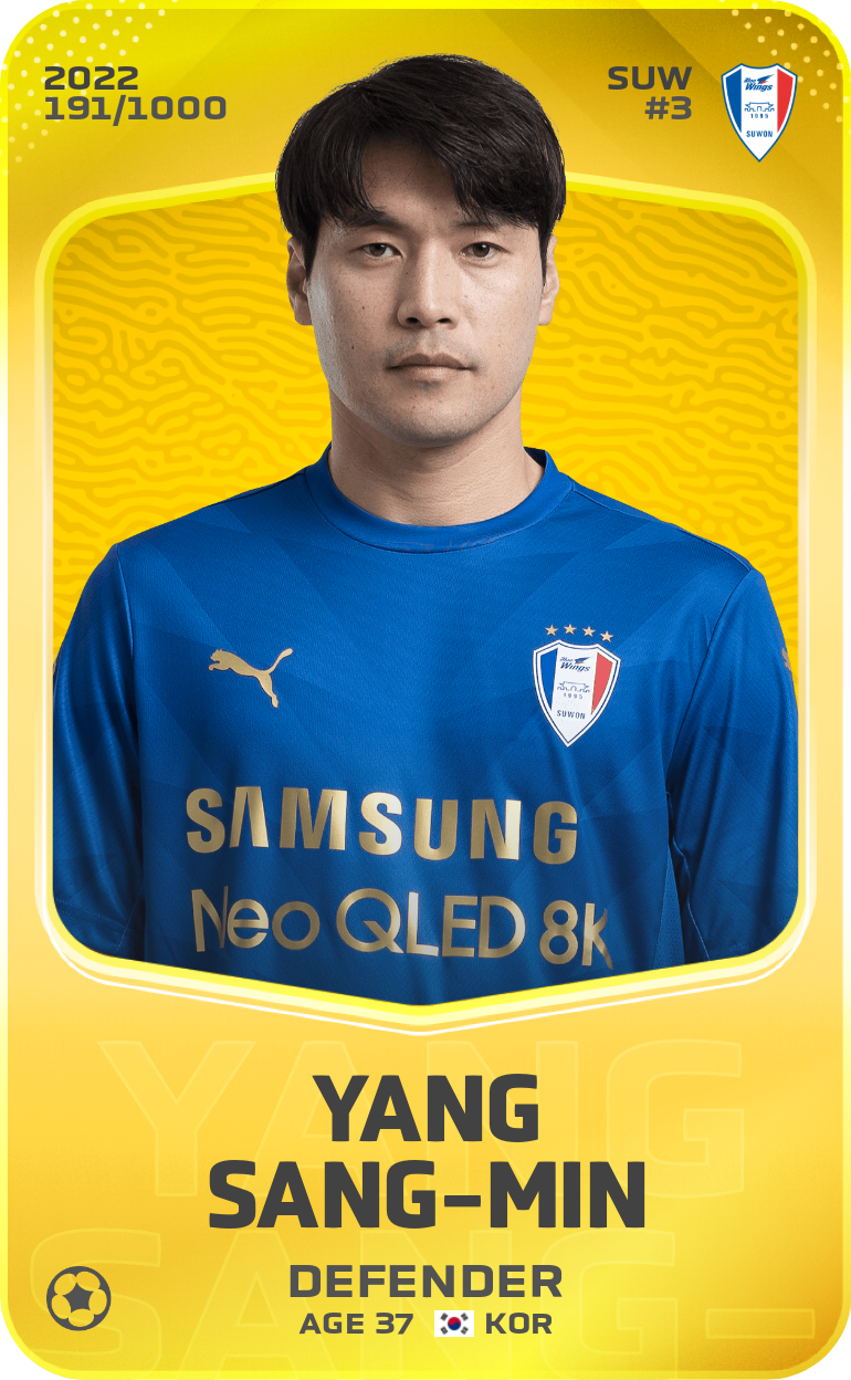 Sorare - Sorare Official - Yang Sang-Min 2022-23 • Limited 191/1000 - NFT # 112692581751131852396731006560692849767928040730130464905553376646038451112101