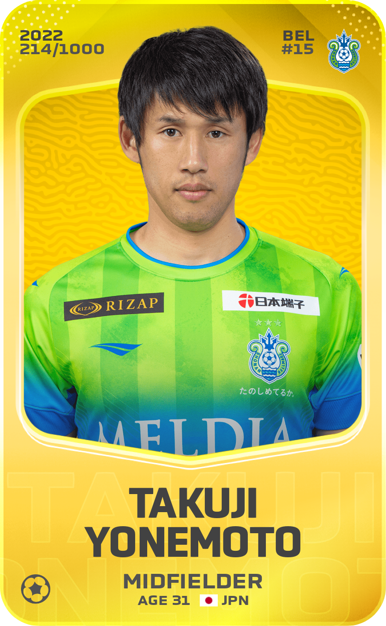 Sorare - Sorare Official - Takuji Yonemoto 2022-23 • Limited 214/1000 - NFT # 915990338698620659218225781397815251357371805904348650355027438850462273826