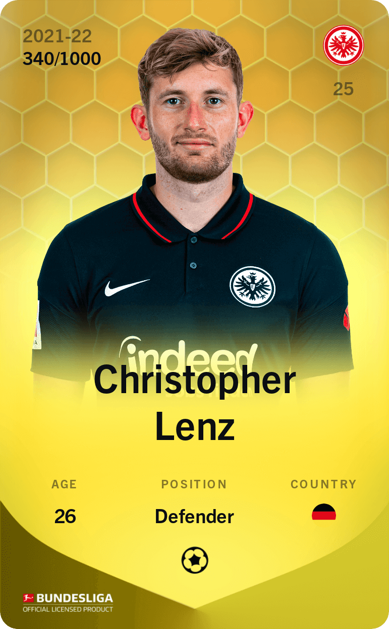 Christopher Lenz 2021-22 • Limited 340/1000