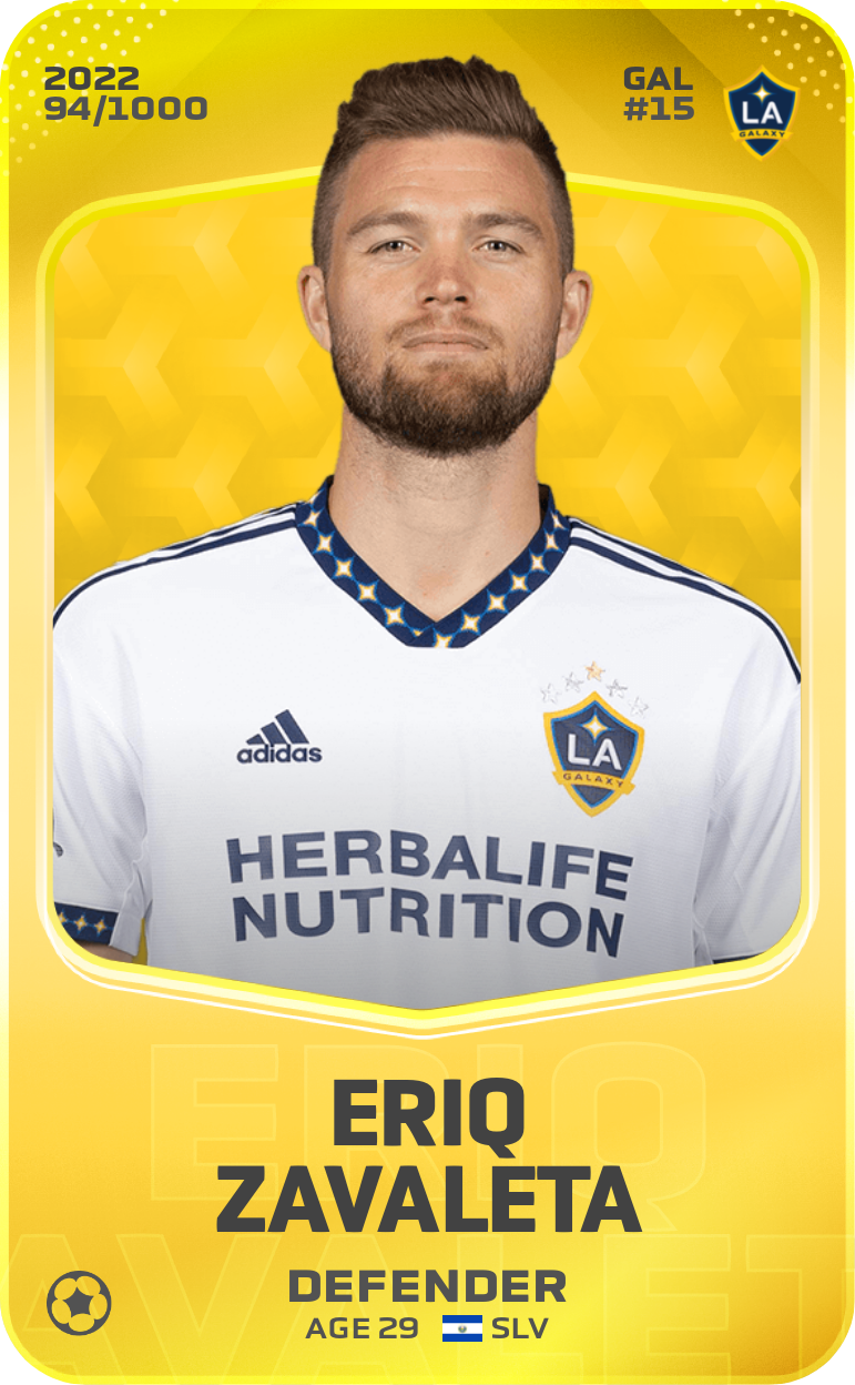 Sorare - Sorare Official - Eriq Zavaleta 2022-23 • Limited 94/1000 - NFT # 53071378873648701977031224501099211447116364825769683086101606227075362397107