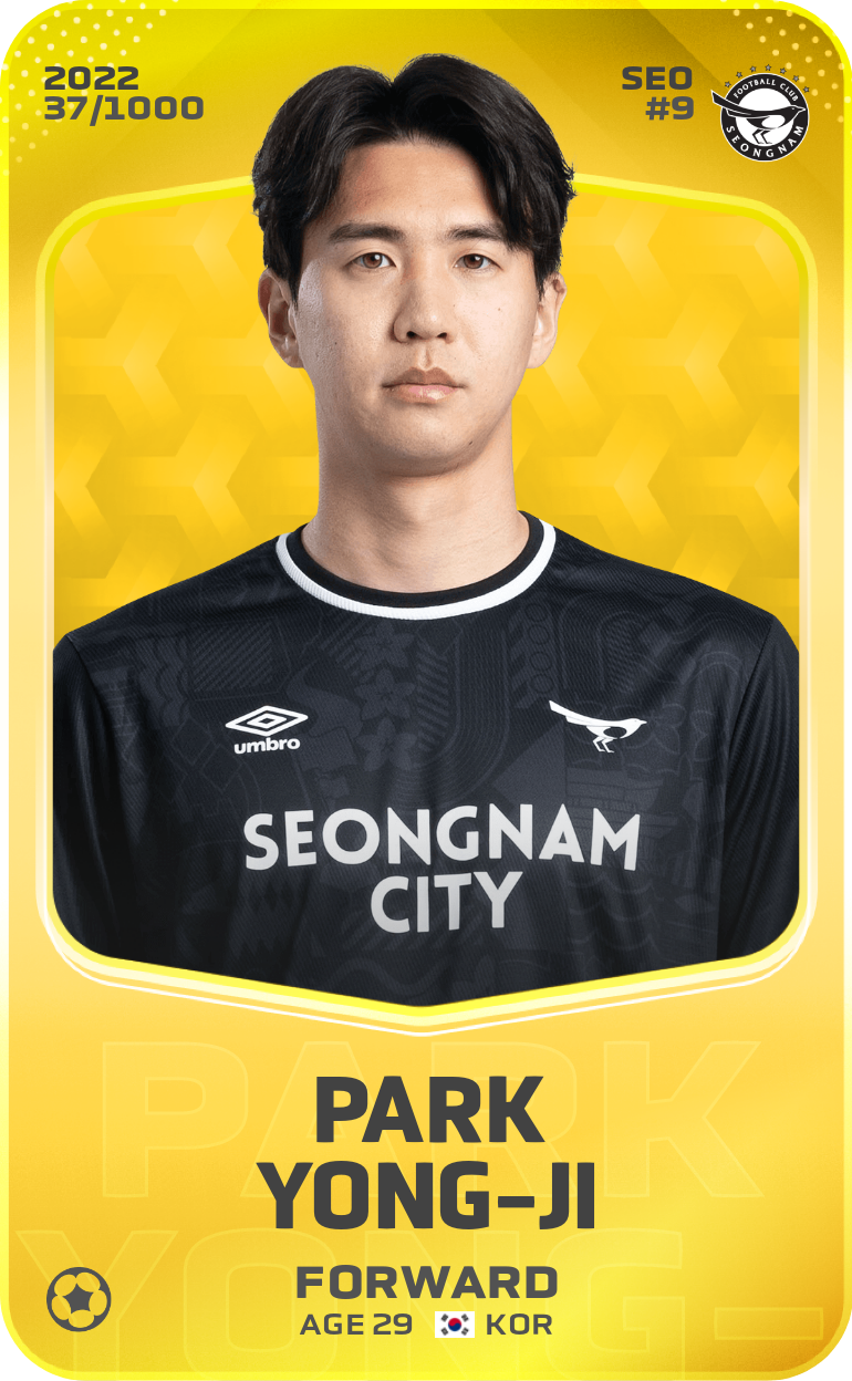 Sorare - Sorare Official - Park Yong-Ji 2022-23 • Limited 37/1000 - NFT # 32705187090674581215766038654602111756934984976902645149777369285124015426531