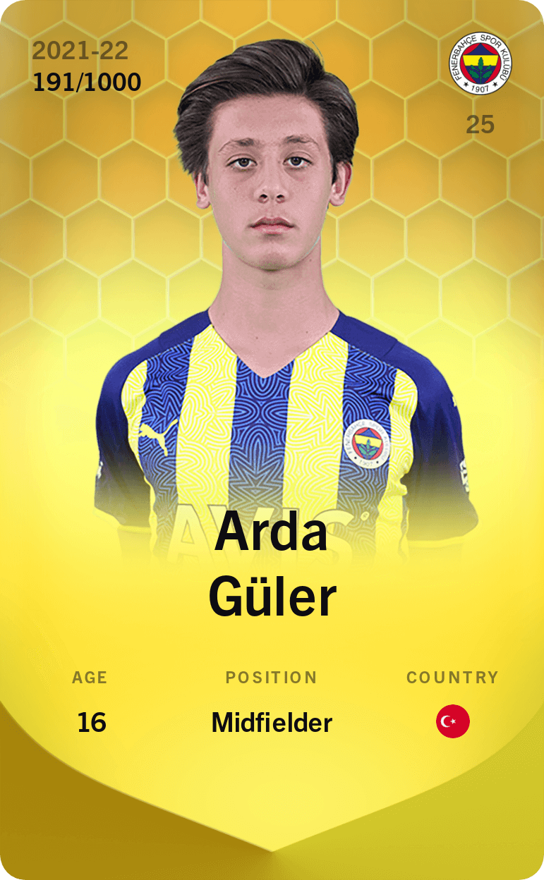 Arda Güler 2021-22 • Limited 191/1000