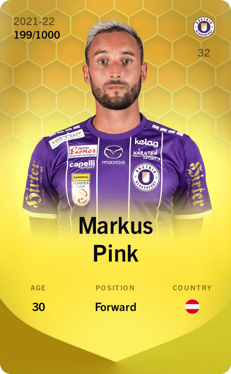 Markus Pink 2021-22 • Limited 199/1000