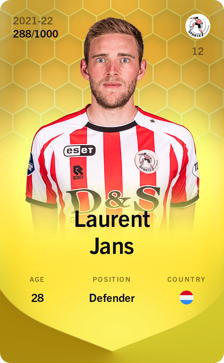 Laurent Jans 2021-22 • Limited 288/1000