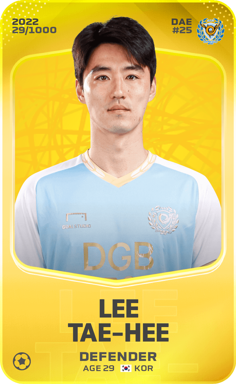Lee Tae-Hee 2022-23 • Limited 29/1000