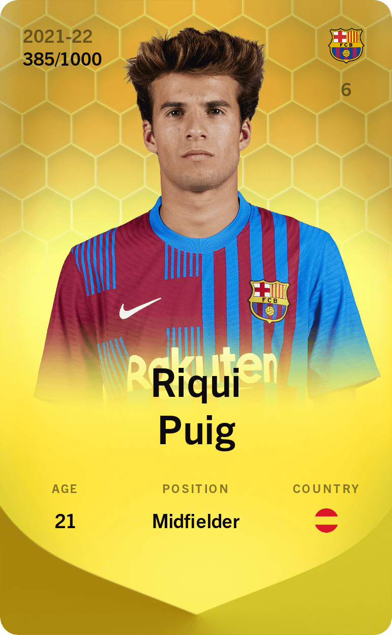 Riqui Puig 2021-22 • Limited 385/1000