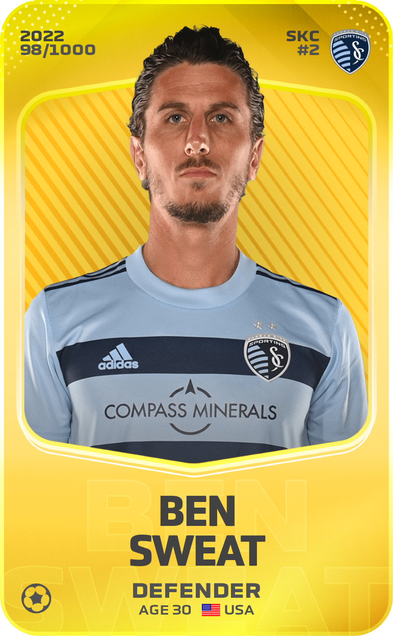 Sorare - Sorare Official - Ben Sweat 2022-23 • Limited 98/1000 - NFT # 40472411830014833256672449634340753523004332291039816573715202425193009319112