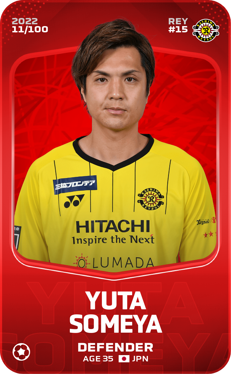 Sorare - Sorare Official - Yuta Someya 2022-23 • Rare 11/100 - NFT # 65297575865713141706375411681700232771110320892183069145335095489758096562986