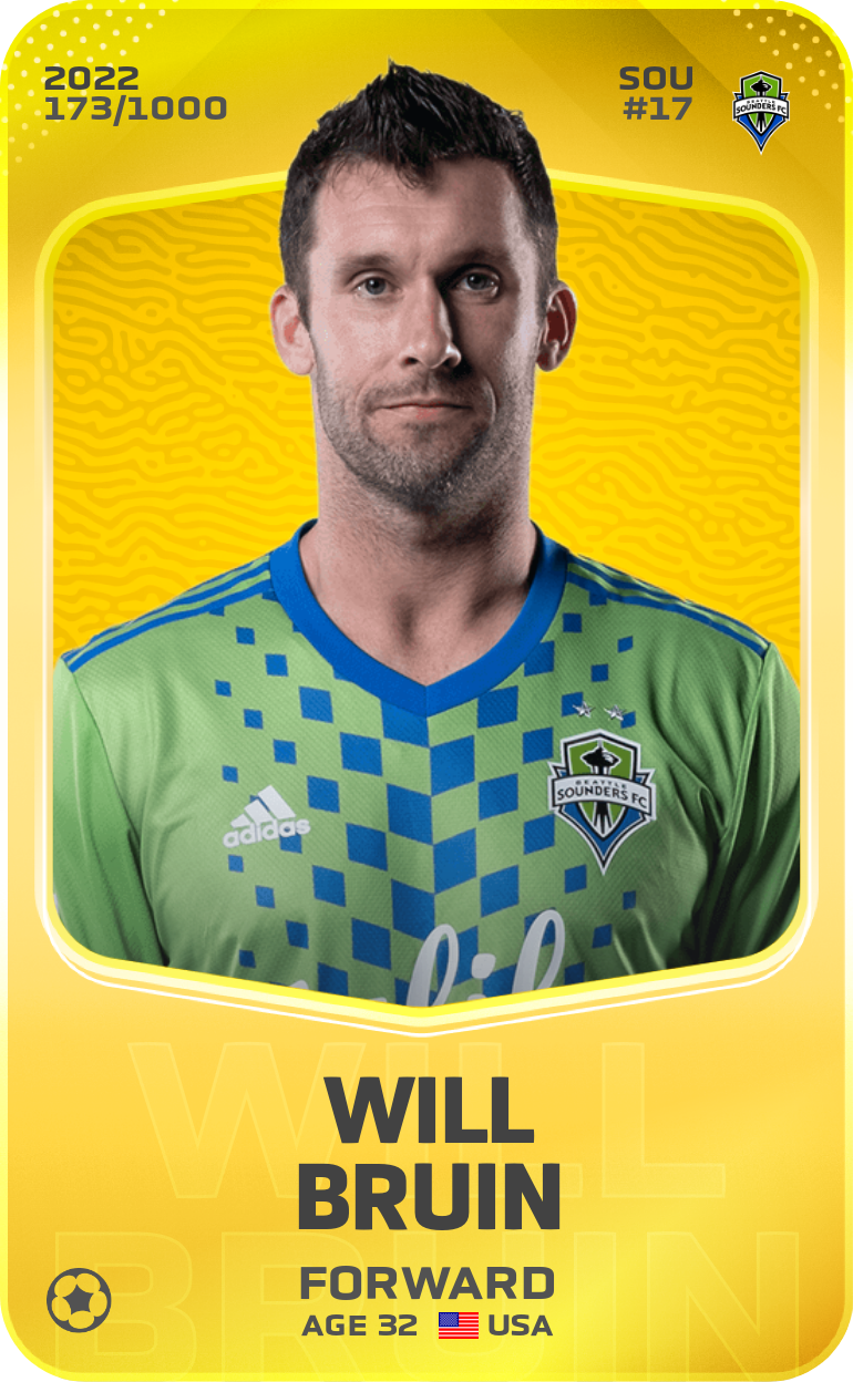Sorare - Sorare Official - Will Bruin 2022-23 • Limited 173/1000 - NFT # 4413518623770086293698112710166974407009283372906486220166865671188972823128
