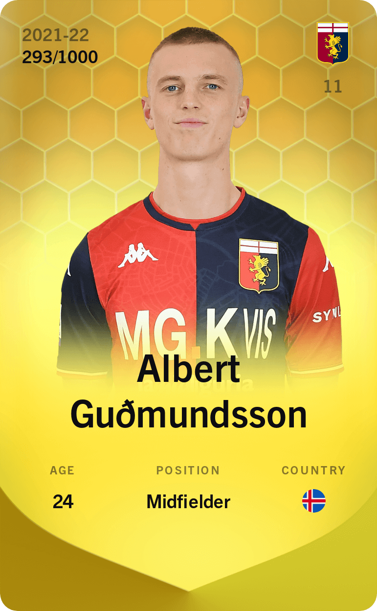 Albert Guðmundsson 2021-22 • Limited 293/1000