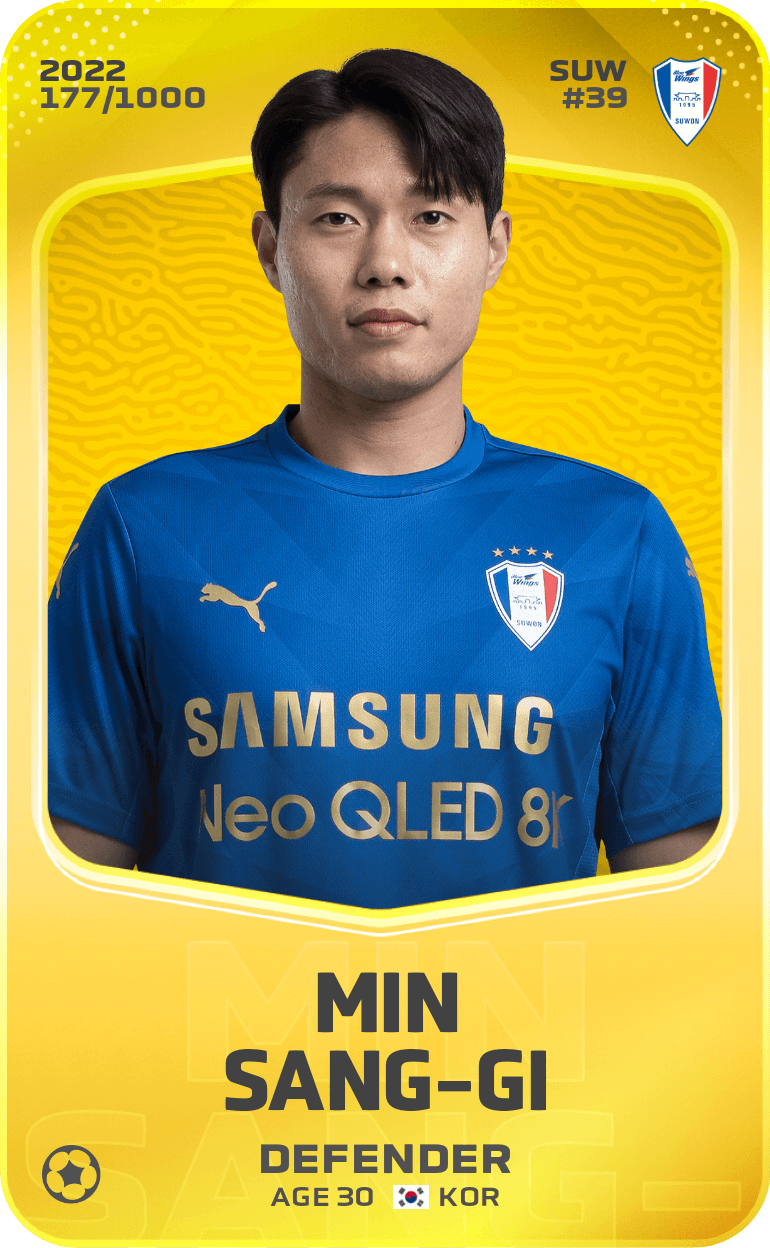 Min Sang-Gi 2022-23 • Limited 177/1000