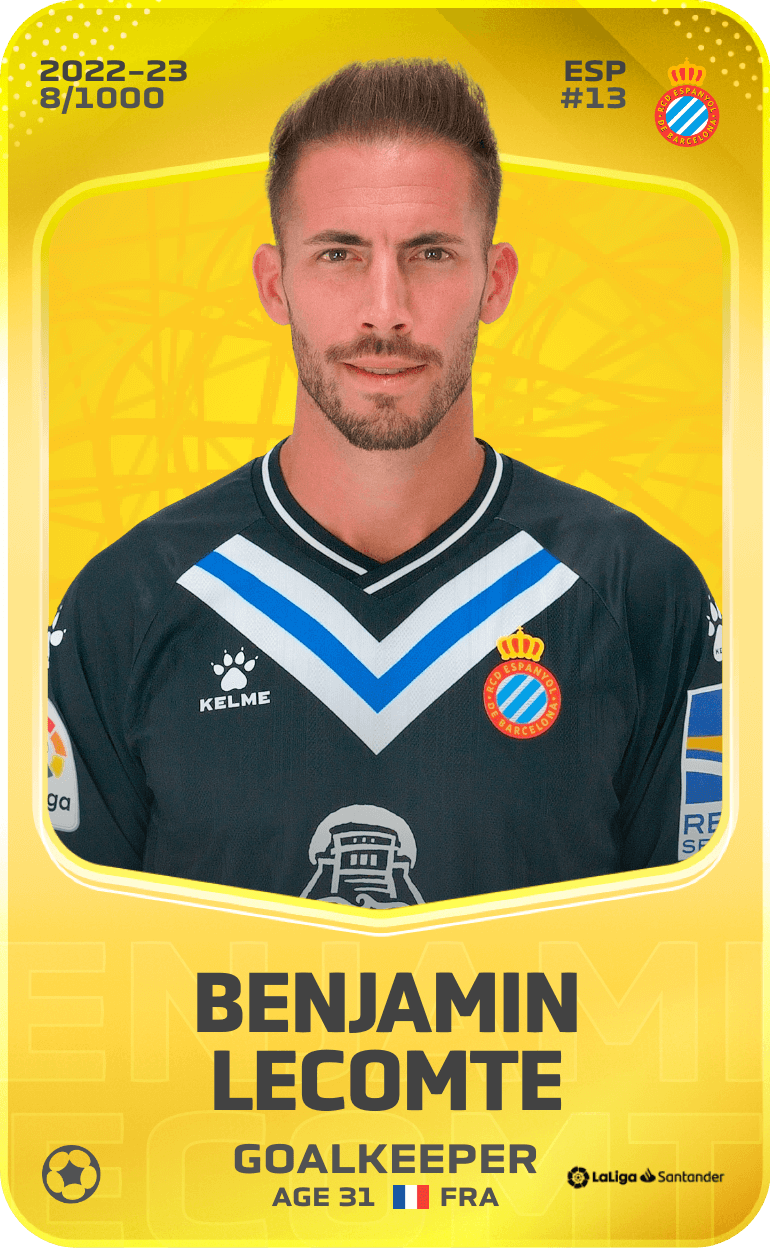 Benjamin Lecomte 2022-23 • Limited 8/1000
